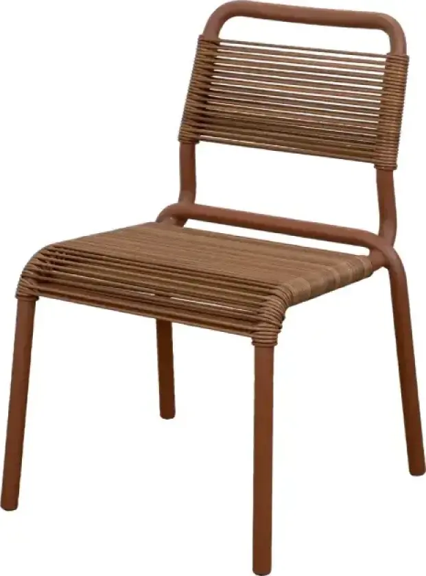 Al Dente stol, stabelbar m/desert red Weave Desert red