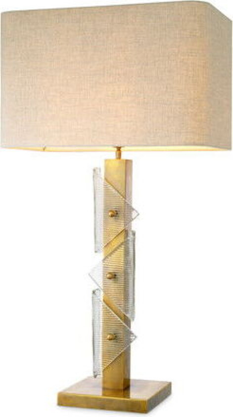 Mirabella bordlampe antikk messing