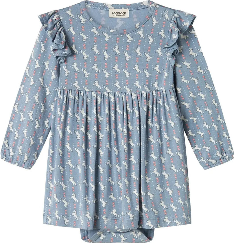 Ramona Frill Ls - Blue - 80