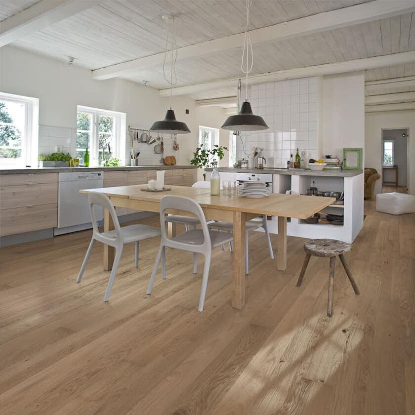 Parkett Kährs Brighton Mattlakk Hvit Eik 1-stav