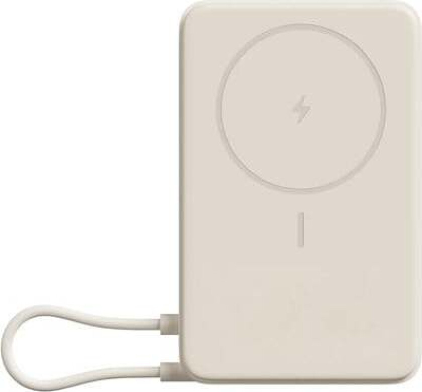 Magnetic Nødlader - Beige - 10000 mAh