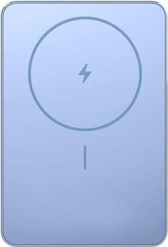 Super Slim Magnetic Nødlader - Blue - 5000 mAh