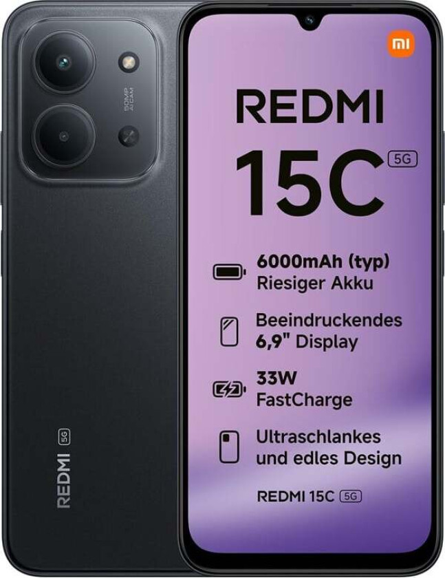 Redmi 15C 4/128GB 5G Black
