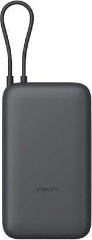 PB2020MI power bank - integrated cable - Li-Ion - USB-C USB - 22.5 Watt Nødlader - Grey - 20000 mAh