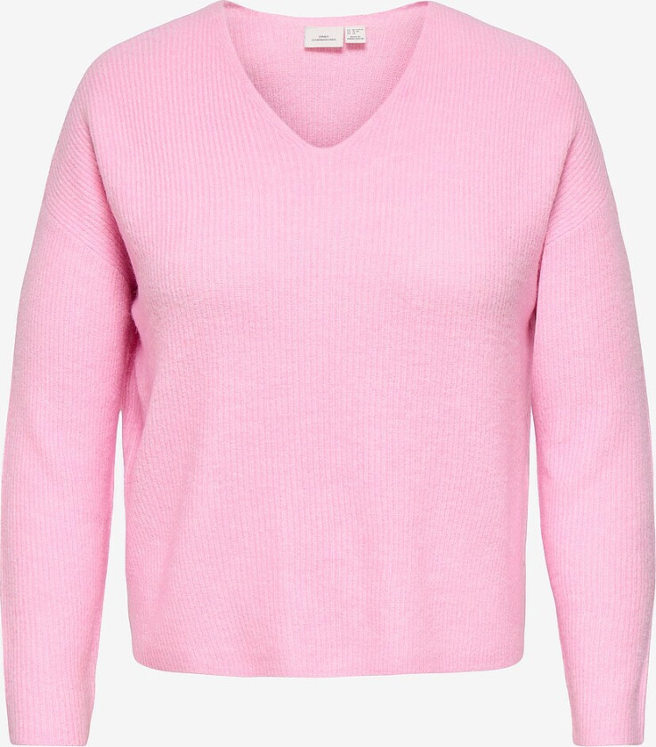 Genser carCamilla V-neck L/S Pullover Knt - Rosa