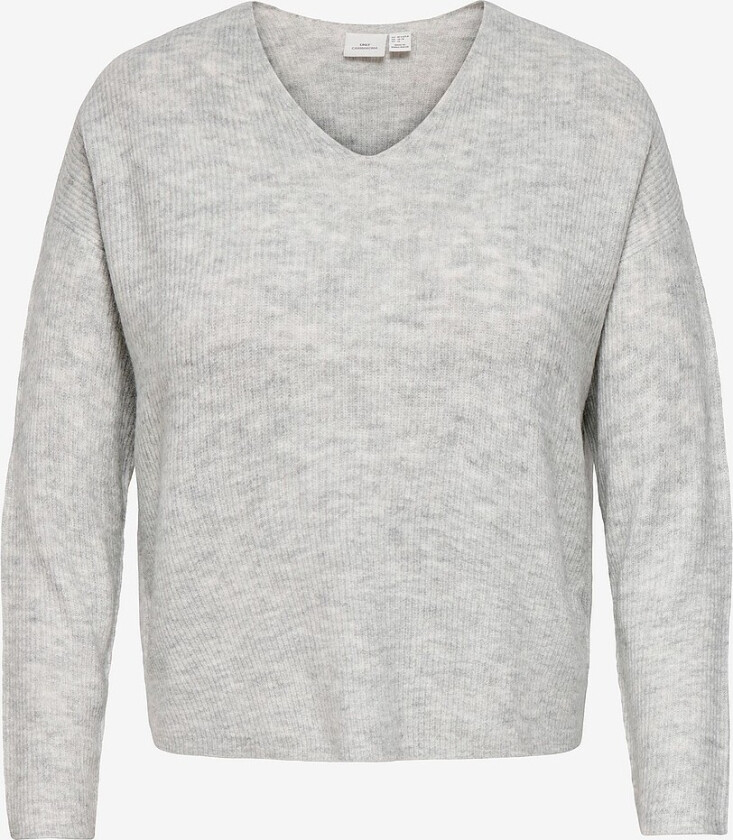 Genser carCamilla V-neck L/S Pullover Knt - Grå