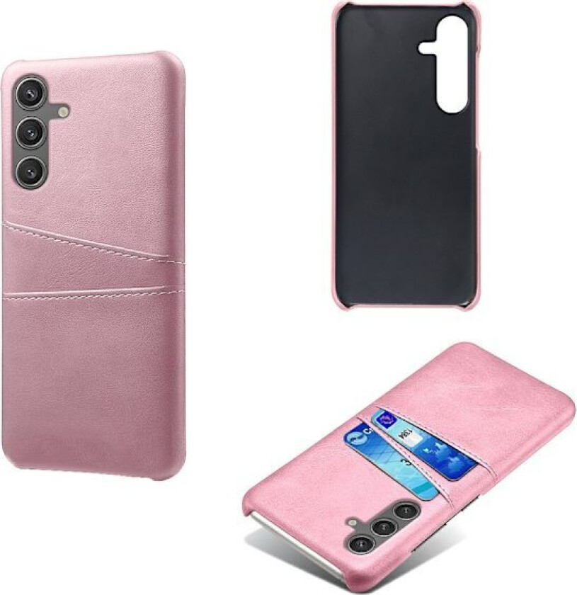Dual Card Samsung Galaxy S25 deksel - Rose Gull