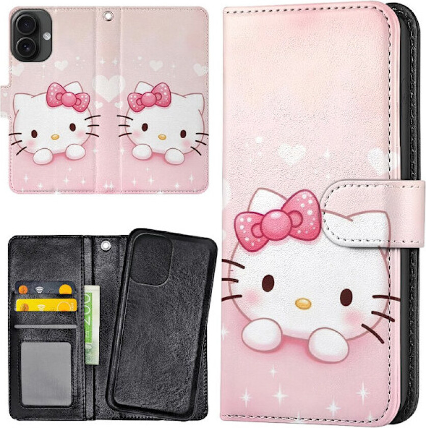 iPhone 16 Plus - Lommebok Deksel Kitty