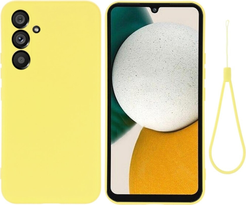 Matt flytende silikondeksel for Samsung Galaxy A34 5G - Gul
