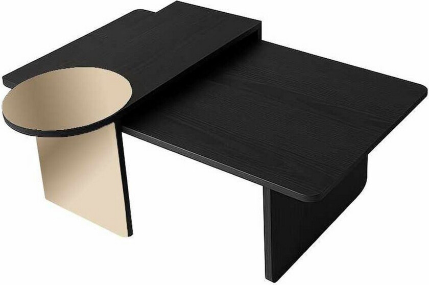 Dasina Sett med bord 105 cm - Svart