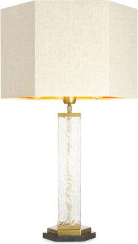 Harmonis bordlampe antikk messing