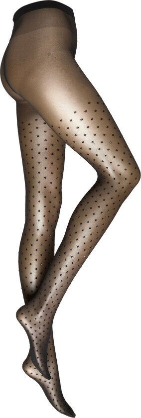 Crystal Dots Tights - Black - XS