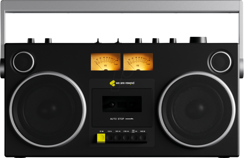 Portable speaker with cassette Player recorder noir - CURTIS