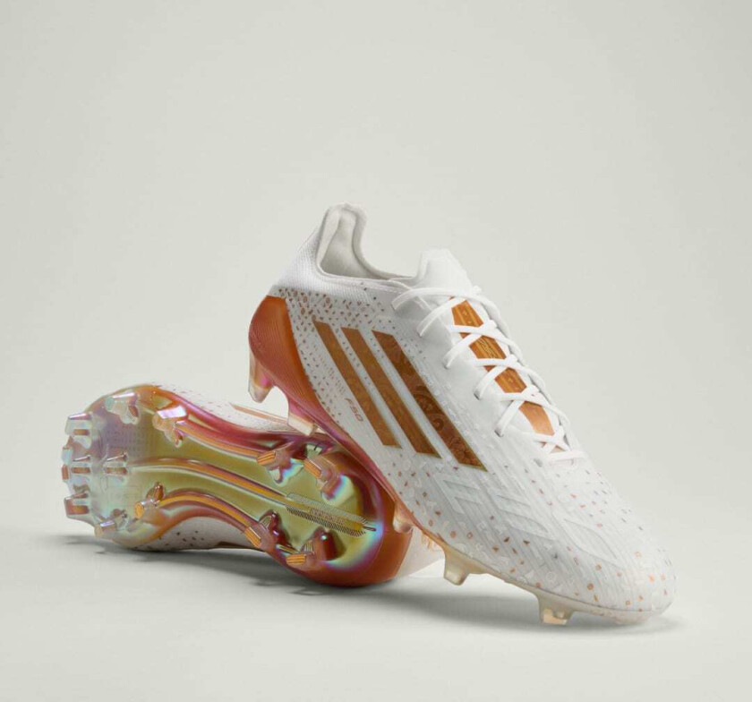 F50 Elite FG Salah AFCON - Fottøy Hvit/Metallic Copper LIMITED EDITION - Gress (FG), størrelse 45⅓