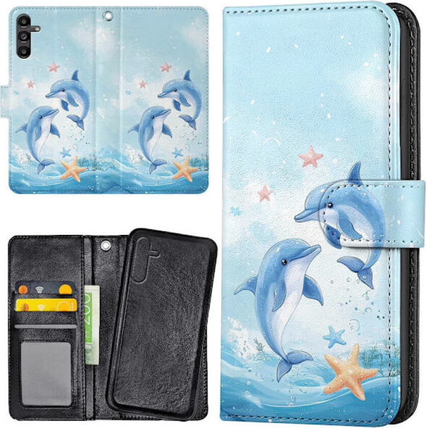 Samsung Galaxy S24 FE - Lommebok Deksel Dolphins