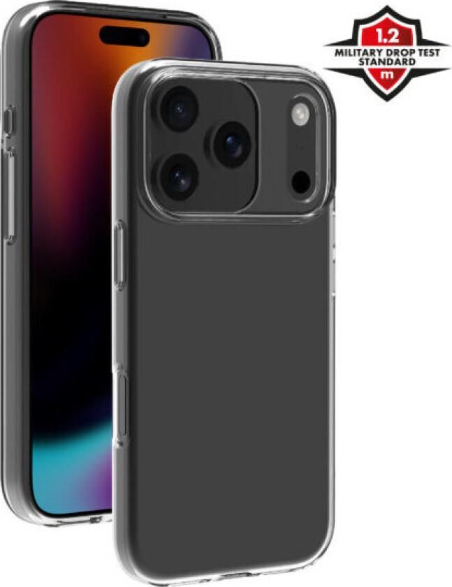 Soft deksel til iPhone 17 Pro - Gjennomsiktig