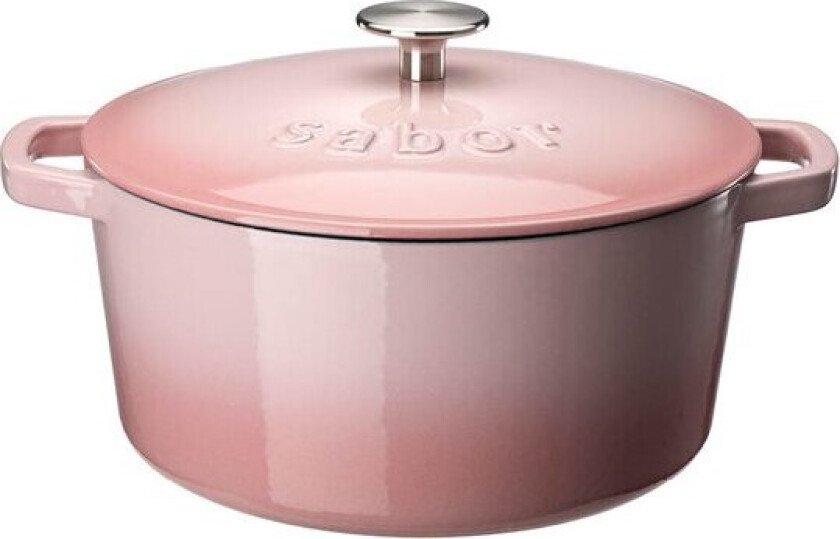 Støpejernsgryte 4,4L blush pink