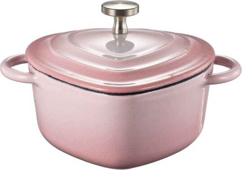 Bilde av Mini støpejernsgryte hjerteformet 22 cl blush pink