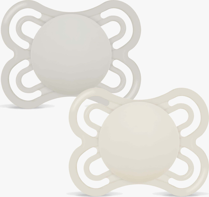 Perfect Smokk Silikon 2-Pakk 0-6m, Nøytral - Smokker - Silikon