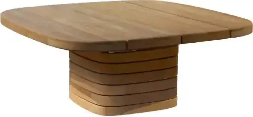 Mellow salongbordramme kvadratisk f/bordsskiva 90x90 cm Teak