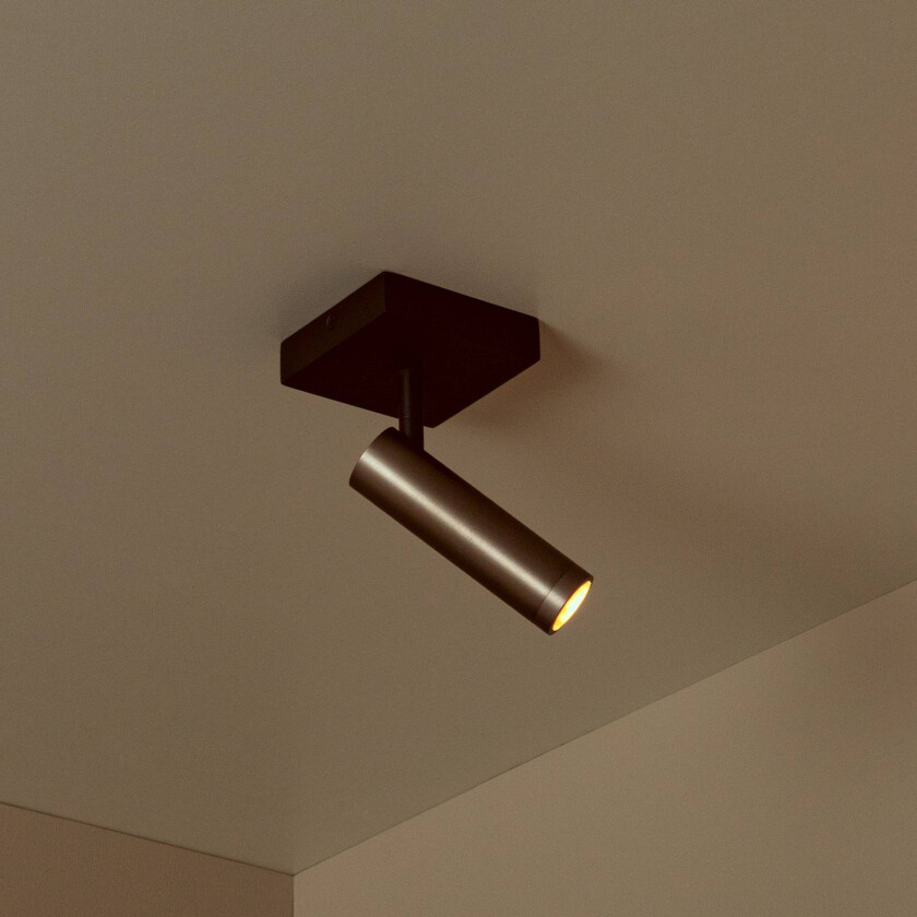 Downlight Grado, lengde 10 cm, grå, metall