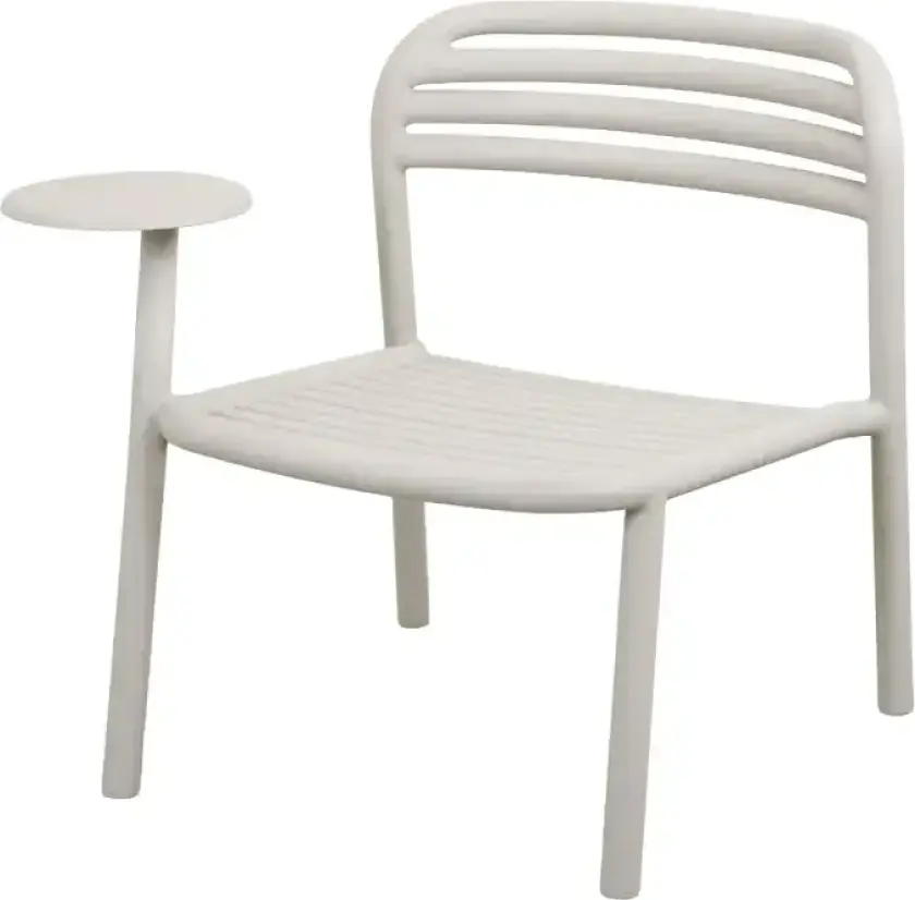 Bliss lenestol m/sidebord høyre Sand, aluminium