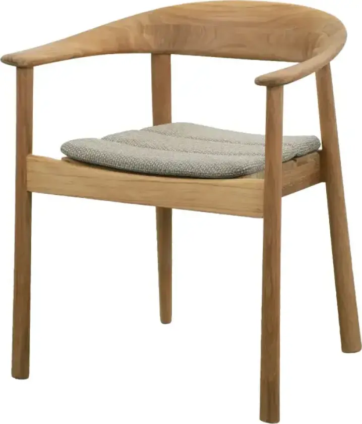 Majestic stol m/armlen sittepute Light brown, Rise