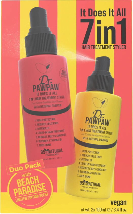 Dr.pawpaw It Does It All - 7 In 1 Hair Treatment Styler Duo Pack - Nude - 200 ML