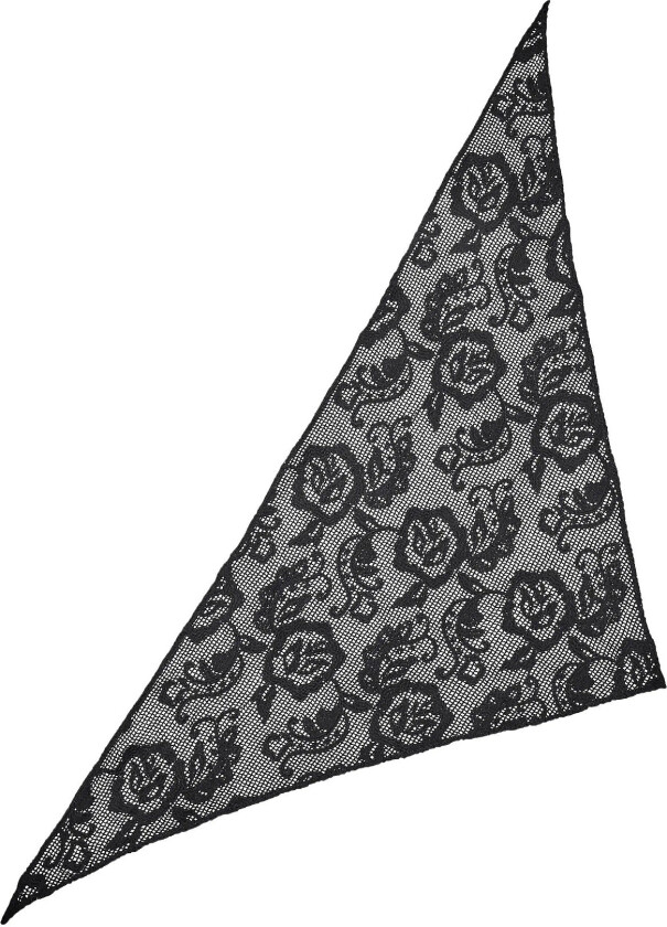 Bilde av Croflora Triangle Scarf - Black - ONE SIZE