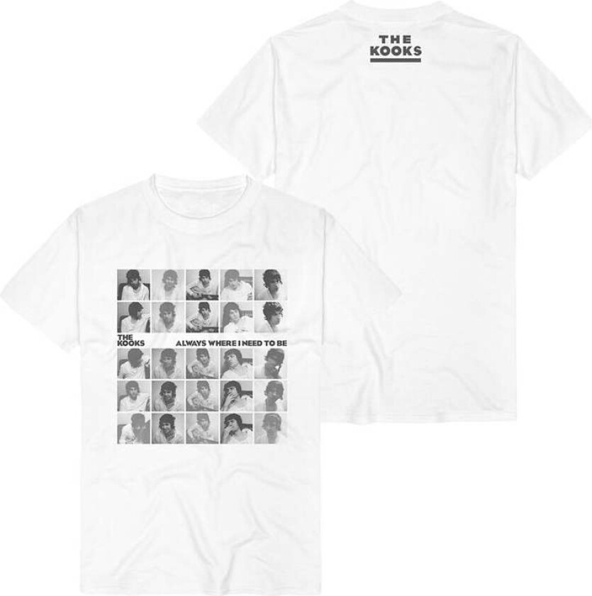 T-skjorte - Always Where I Need To Be - S til 3XL - Herrer - hvit