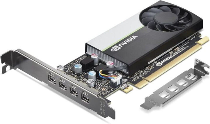 NVIDIA T1000E - Grafikkort - t1000E - 8 GB GDDR6 - PCIe 3.0 x16 - 4 x Mini DisplayPort - brun boks - for ThinkCentre neo 50q QC 30JQ ThinkStation P2 Tower Gen 2 30JQ P5 30GB