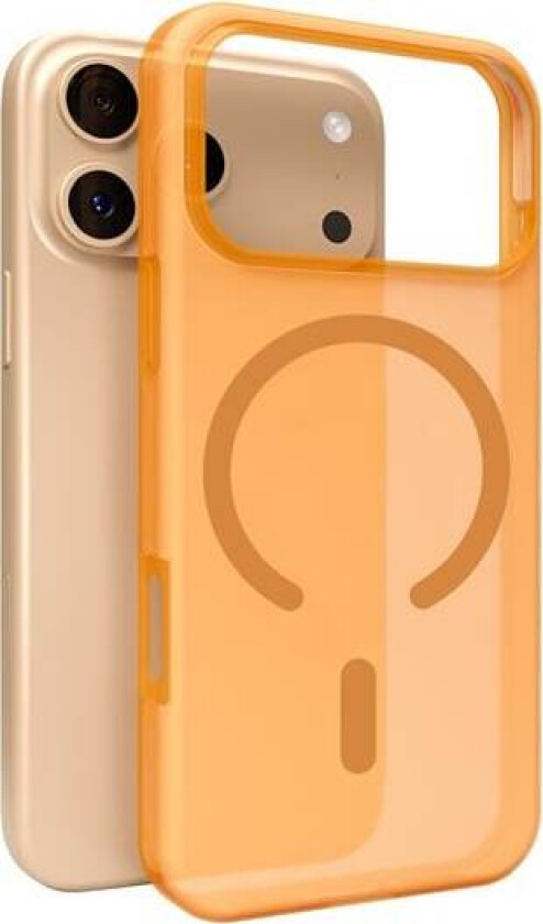 Daylight Magsafe-kompatibelt silikonetui for iPhone 17 Pro - gjennomsiktig oransje