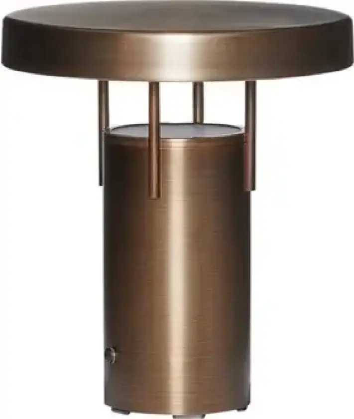 BringMe Mini LED-batteridrevet bordlampe, messing, 20 cm