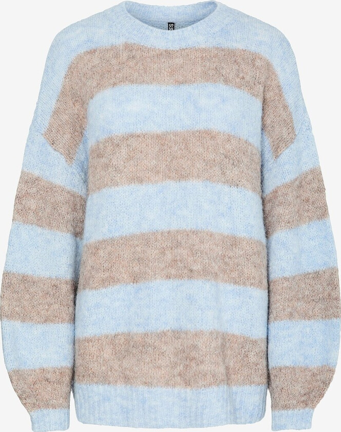 Pullover pcRasmine LS Oneck Knit Pwp BC - Blå