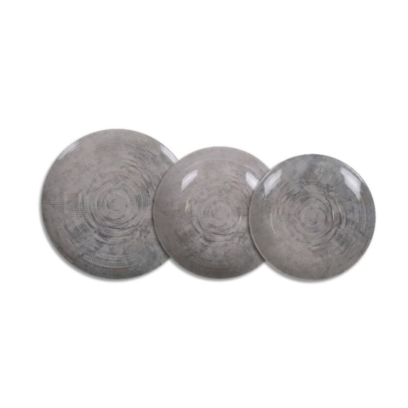 Servisesett La Mediterránea Arzua 12 Deler Grå