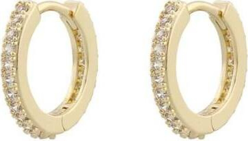 Essence Ring Earring Gold/Clear 15mm