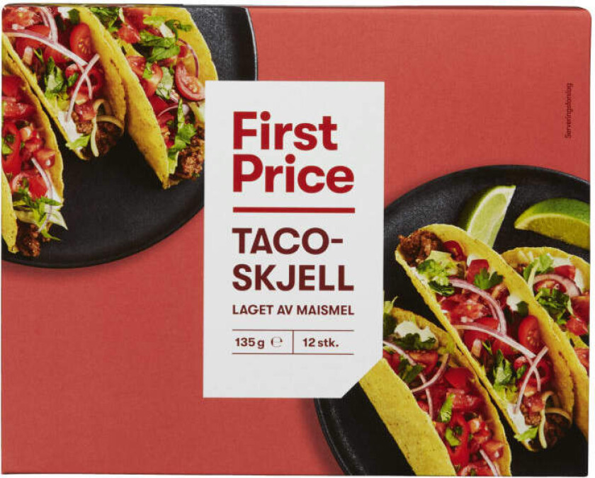 Tacoskjell 12stk 135g