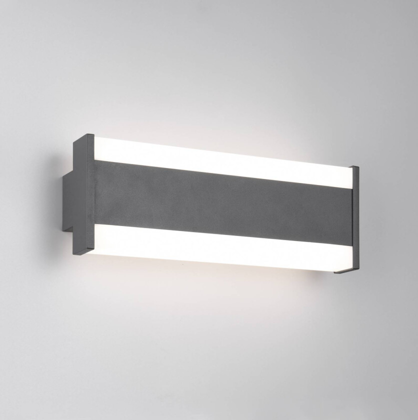 utendørs LED-vegglampe DAWSON, 30 cm, antrasitt IP54 CCT opp/ned