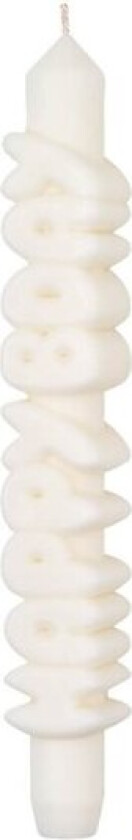 Bilde av 3D kronelys 23 cm HAPPY BDAY hvit