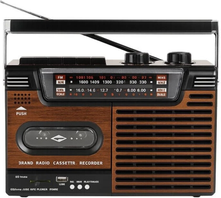 Bilde av Studio 57 FM og Bluetooth-kassettspiller, Brown