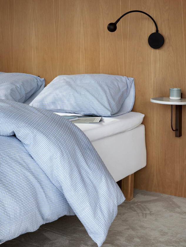 Lykke sengesett denimblå