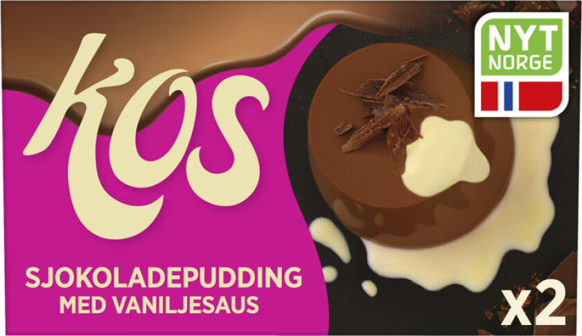 Sjokoladepudding m/Vaniljesaus 2x155g