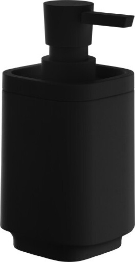 Satin Square såpedispenser, sort