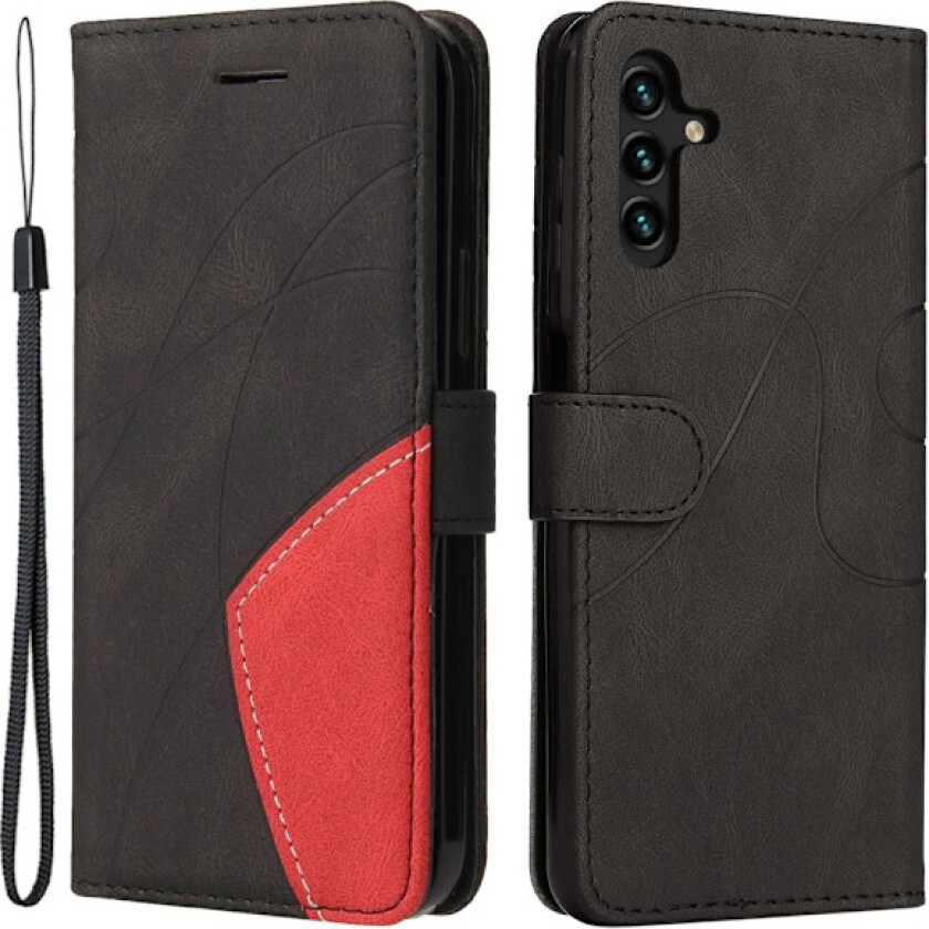 KT Lommebok-deksel til Samsung Galaxy A34 5G - Svart/Rød