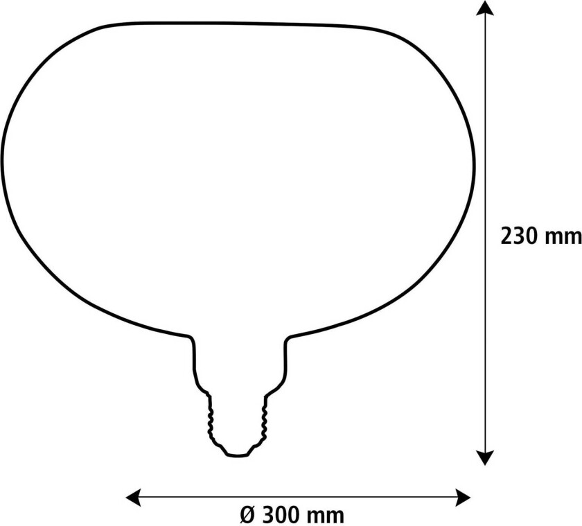 SEGULA LED Floating Filo sand Oval300 E27 6W 2.200 K dimbar
