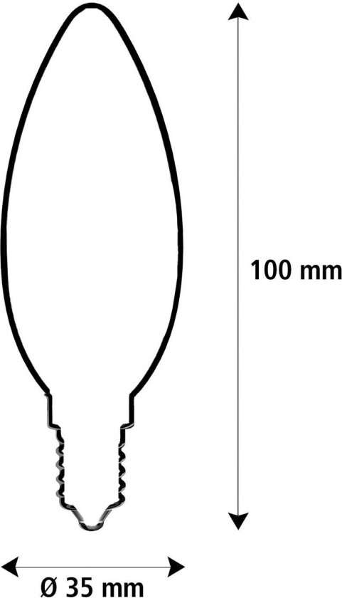 LED Fire Flame Line E14 0,2W Stearinlys røyk 1800K Dekorasjon