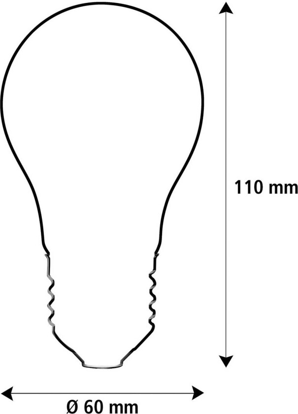 SEGULA LED Elegant Line E27 5W tradisjonell glødepære 2.700 K Glødetråd dimbar