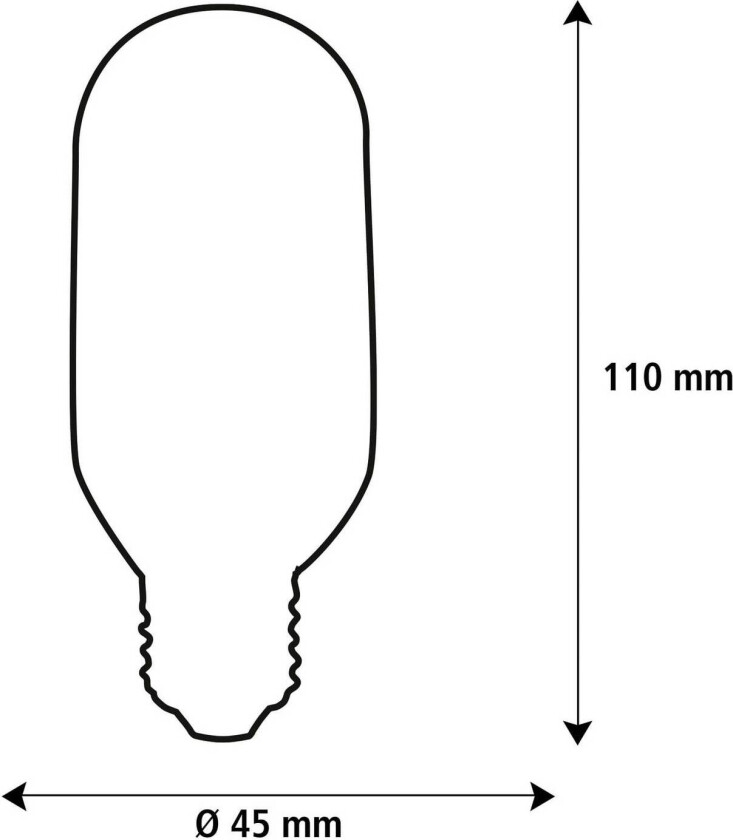 SEGULA LED Fire Flame Line E27 0,6W Tube røyk 1800K dekorasjon