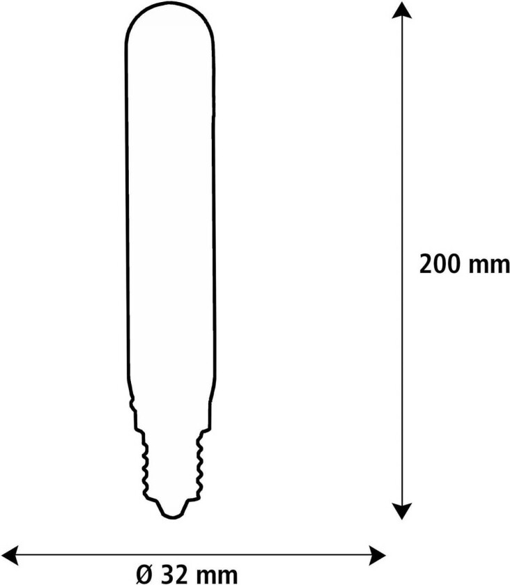 SEGULA LED Elegant Line E27 5W Tube 2.700 K Filament dimbar