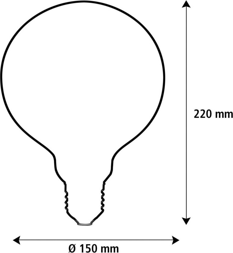 SEGULA LED Elegant Line E27 5W G150 2200 K Glødetråd dimbar